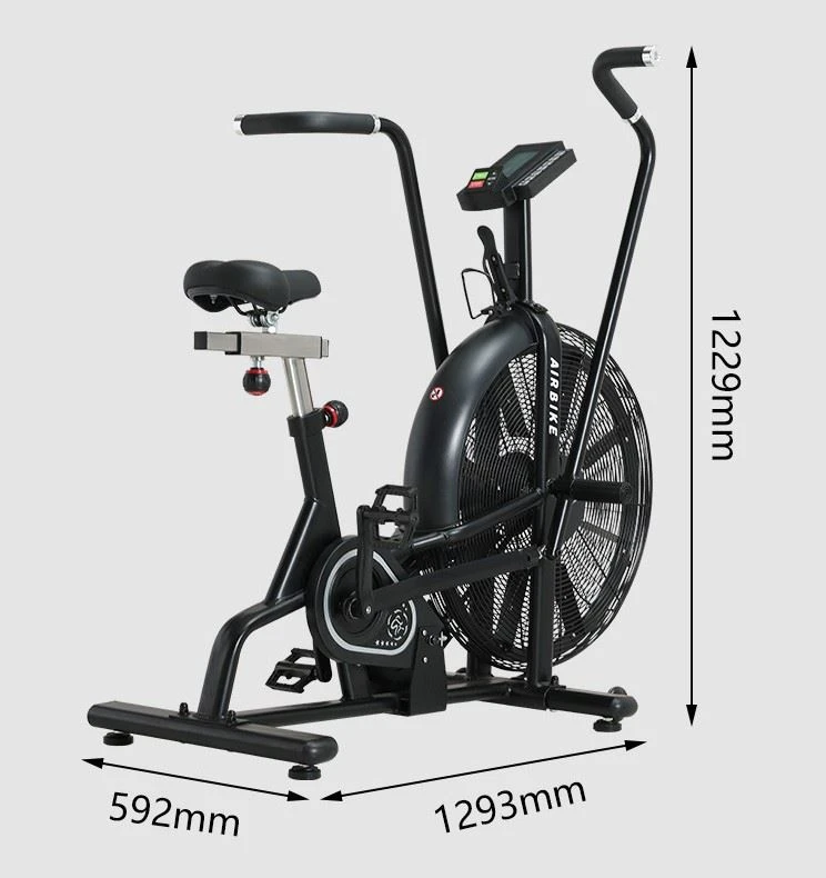 air bike with moving handles